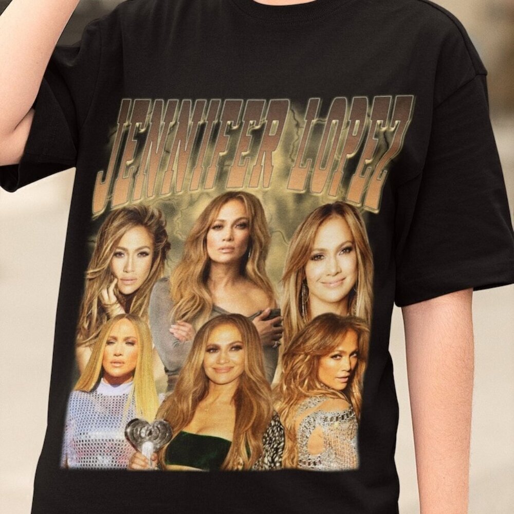 Jennifer Lopez 90s Retro Pop RnB Icon Fan Graphic T-Shirt